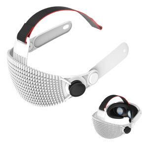 SHEAWA for Meta Quest 3S/3 �w�b�h�X�g���b�v �w�b�h�o���h �d�݂����� �Q�Ȃ���VR ���K ���͕��U �V���R���S�� �݊��i �A�N�Z�T���[ (�z���C�g)