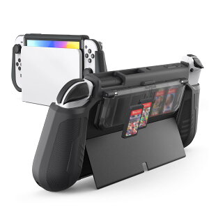 KIWIHOME Switch OLED�p �P�[�X �X�C�b�` OLED�p �J�o�[ �L�@EL�p �P�[�X �h�L���O�\ TPU �O���b�v �Q�[���J�[�h�t�� �N���A �ی�P�[�X PC�ގ� �l�ԍH�w �S�ʕی� �ϏՌ� ���E�ȒP �����擾�݌v Switc