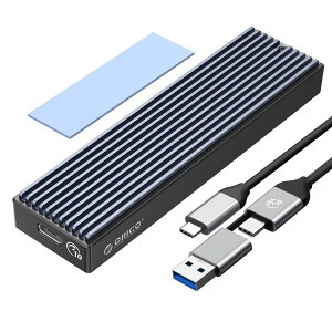 ORICO M.2 SSD �O�t���P�[�X �yNVMe / SATA ���Ή��zM2 SSD �P�[�X USB3.2 Gen2�ڑ� 10Gbps�����]�� UASP�Ή� �A���~�P�[�X ssd m.2 �P�[�X 2230/2242/2260/2280 M key/B+M key SSD�Ή� M2PVM