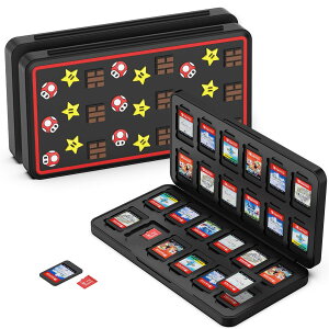 GeeRic 24�� �Q�[���J�[�h ���[�{�b�N�X �X�C�b�` �Ή� �\�t�g�P�[�X 24��Micro SD �������[�J�[�h ���[�� Switch/Switch Lite/Switch OLED ���f���Ή� �R���p�N�g ���^ �y�� �h�o �����^ �����h�~