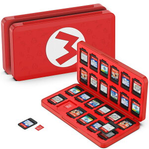 GeeRic 24�� �Q�[���J�[�h ���[�{�b�N�X �X�C�b�` �Ή� �\�t�g�P�[�X 24��Micro SD �������[�J�[�h ���[�� Switch/Switch Lite/Switch OLED ���f���Ή� �R���p�N�g ���^ �y�� �h�o �����^ �����h�~