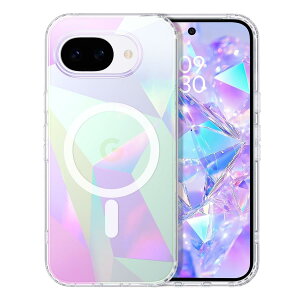GUAGUA Google Pixel 10a�P�[�X �L���L�� �� �􉽊w �}�O�l�b�g �Ђ��` ���΂݂Ȃ� MagSafe�Ή� �l�C �؍� �ϏՌ� �y�� ���^ ������� �}�z�P�[�X ���C�����X�[�d�Ή� ���� �J�o�[