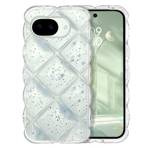 Google Pixel 10a �P�[�X �N���A �E�F�[�u �H�`�o�b�N ����TPU �A���~���V���o�[ �L���L�� �ϏՌ� ���y�� �؍� ���킢�� �X�}�z�P�[�X �O�[�O�� �s�N�Z�� 10a �Ȃ݂Ȃ� �J�o�[ GUAGUA