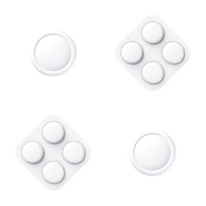 PlayVital Nintendo Switch 2�p �V���R���{�^���J�o�[&�T���O���b�v�Z�b�g ? Joy-Con2�Ή� ABXY������{�^���L���b�v2�� & �X�e�B�b�N�L���b�v2��?�y�z���C�g�z