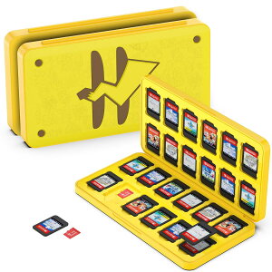 GeeRic 24�� �Q�[���J�[�h ���[�{�b�N�X �X�C�b�` �Ή� �\�t�g�P�[�X 24��Micro SD �������[�J�[�h ���[�� Switch/Switch Lite/Switch OLED ���f���Ή� �R���p�N�g ���^ �y�� �h�o �����^ �����h�~