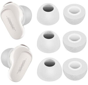 A-Pcas �ᔽ�� �C���[�`�b�v Bose QuietComfort Earbuds II�p �E���^���� �C���[�`�b�v �L���t�H�[���C���[�s�[�X Fit in the Case �Չ��� �t�B�b�g�� ���������� S/M/L 3�y�A�Z�b�g �z���C�g (214QC2W3)