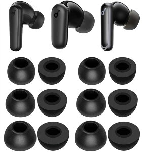 �ᔽ���C���[�s�[�X �E���^�����C���[�s�[�X An-ker Soundcore P40i P30i P20i Space A40�p �C���[�`�b�v �E���^���� Fit in the Case �Չ��� �t�B�b�g�� S/M/L 3�y�A�Z�b�g �u���b�N 214