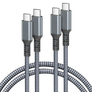 Basesailor USB C/Type C to USB C 100W �P�[�u�� 1M/2�p�b�N�A�^�C�v C PD �[�d�R�[�h �}���[�d �A���Ή��\ iPhone 16 15 Max Pro�AMacBook�AiPad Air 4�A5th Mini 6�A6th�ASamsung Galaxy S24�AS23�AS22 Plus Ultra�A�Ȃ�