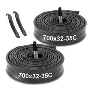 Hycline ���]�� �`���[�u 700Cx25-28C/32-35C/23-25C/28-32C/35-43C ���[�h�o�C�N �^�C�����イ�� 48mm/60mm/80mm �����o���u �N���X�o�C�N �C���i�[�`���[�u �܂肽���ݎ� �N�����`���[ 2�{�Z�b�g �^�C�����o