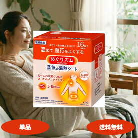 めぐりズム 蒸気の温熱シート 肌に直接貼る 16枚入 外箱なし めぐリズム 無香料 腰痛 肩こり 使い捨てカイロ