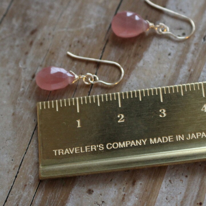 楽天市場】インカローズ ペアシェイプ ブリオレットカット ピアス 