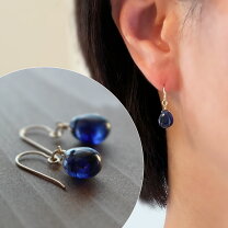 楽天市場】サファイア ピアス（形状（イヤリング・ピアス）チェーン 
