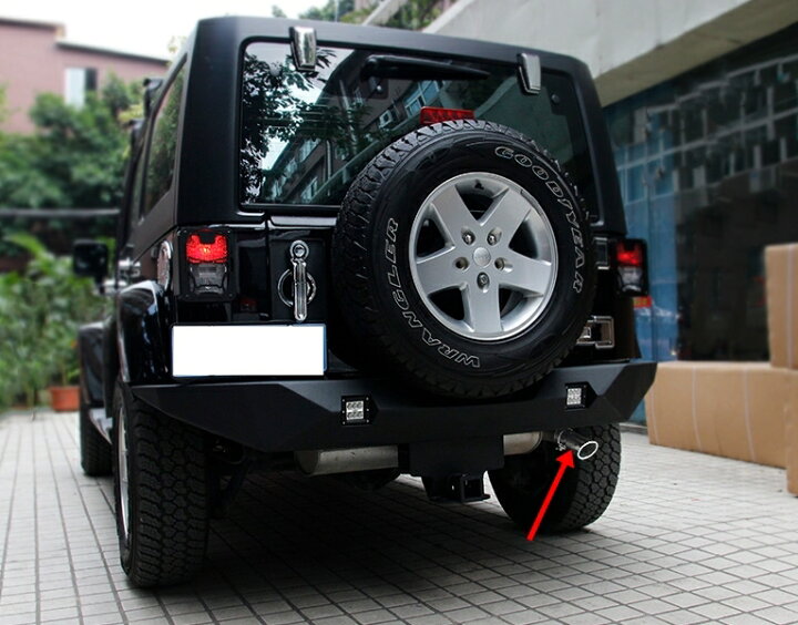 楽天市場】JEEP ラングラーJK/JL 専用設計 マフラーカッター 
