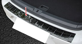 新品 フォルクスワーゲン ゴルフ 7.5/R-line 専用 トランク ガード プロテクター カスタムパーツ 外側 ブラック 1PCS