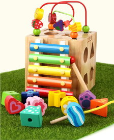 木のおもちゃ 型はめ パズル 森の遊び箱 知育玩具 楽器 木琴 おもちゃ 1歳 2歳 お誕生日プレゼント 2000014