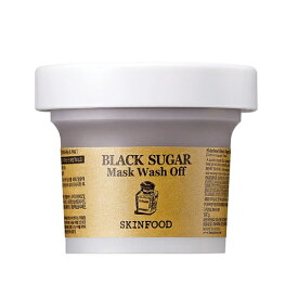 スキンフード SKIN FOOD ブラックシュガーマスク ウォッシュオフ 100g BLACK SUGAR MASK WASH OFF 洗い流し用パック 角質ケア 韓国コスメ 国内配送