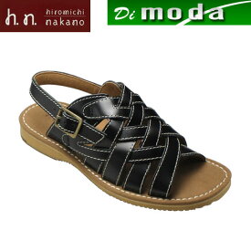 ナカノヒロミチ サンダル バックストラップ HN208H ブラック hiromichinakano メンズ 靴