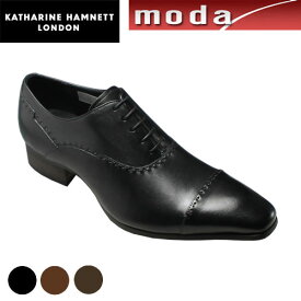 キャサリンハムネット ドレスシューズ バルモラル ストレートチップ ポインテッドトゥ KH31683 ブラック ブラウン ダークブラウン KATHARINE HAMNET メンズ 靴