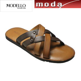 モデーロ マドラス サンダル クロスベルト DM5128 ブラウンダークブラウン MODELLO madras メンズ 靴