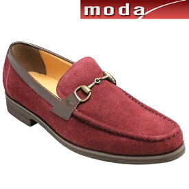 モデロヴィータ/ロングノーズの牛革カジュアル（ビット）・VT5677(ワインベロア)/3E MODELLO VITA/メンズ 靴