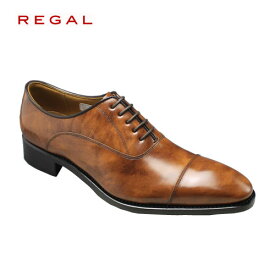 【REGAL(リーガル）】ロングノーズビジネスシューズ・ストレートチップ（レース）・315R（ブラウン）/メンズ 靴