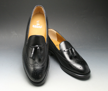 REGAL (リーガル)本格派トラッド！幅広3Eの定番ビジネスシューズ（ウイングタッセル）・JE03（ブラック）⁄メンズ 靴 :  神戸の紳士靴専門店moda