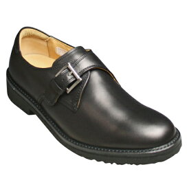 【REGAL WALKER(リーガルウォーカー)】3E（幅広）撥水加工・牛革タウンウォーキングシューズ（サイドモンク）・103w (ブラック)/メンズ 靴