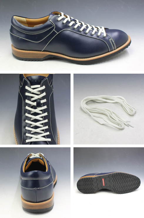リーガル レザースニーカー プレーン ラウンドトゥ 57RR ネイビー REGAL メンズ 靴 | 神戸の紳士靴専門店moda
