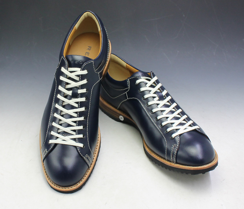 リーガル レザースニーカー プレーン ラウンドトゥ 57RR ネイビー REGAL メンズ 靴 | 神戸の紳士靴専門店moda
