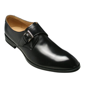 【REGAL(リーガル)】カーフのビジネスシューズ（サイドモンク）813R（ブラック）/メンズ 靴