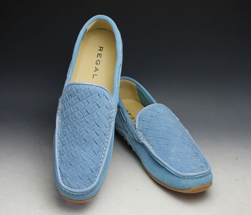 【REGAL （リーガル）】甲メッシュのスエードドライビングシューズ（ヴァンプ）・54KR（ブルースエード）/メンズ 靴 | 神戸の紳士靴専門店moda