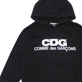 【本物・正規品】 新品 シーディージー CDG コムデギャルソン COMME des GARCONS LOGO HOODED SWEATSHIRT スウェットパーカー BLACK ブラック 黒 メンズ 211000596031