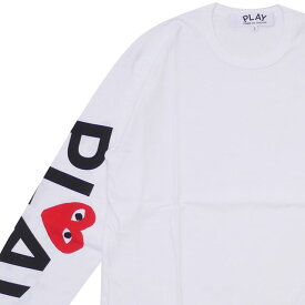 【本物・正規品】 新品 プレイ コムデギャルソン PLAY COMME des GARCONS MENS SLEEVE 2HEART LS TEE 長袖Tシャツ WHITE ホワイト 白 メンズ 202001040050