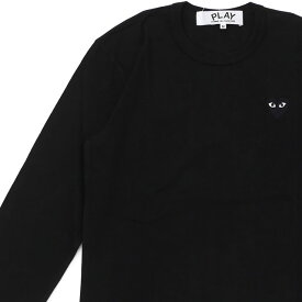 【本物・正規品】 新品 プレイ コムデギャルソン PLAY COMME des GARCONS MENS BLACK HEART WAPPEN LS TEE 長袖Tシャツ BLACK ブラック 黒 メンズ