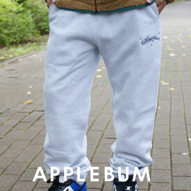 【数量限定特別価格】 APPLEBUM正規取扱店 【本物・正規品】 新品 アップルバム APPLEBUM Angel Font Logo Sweat Pants スウェットパンツ ASH GREY アッシュグレー メンズ