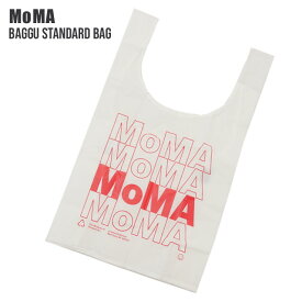 【本物・正規品】 新品 モマ MoMA x バグゥ BAGGU Standard Bag MoMA Logo エコバッグ WHITE ホワイト 白 メンズ レディース