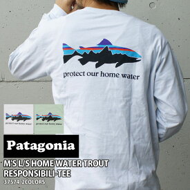 【本物・正規品】 新品 パタゴニア Patagonia M's L/S Home Water Trout Responsibili Tee メンズ ロングスリーブ ホーム ウォーター トラウト レスポンシビリ 長袖Tシャツ 37574 メンズ レディース