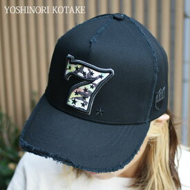 【本物・正規品】 新品 ヨシノリコタケ YOSHINORI KOTAKE COLORFUL CAMO 7LOGO MESH CAP メッシュ キャップ BLACK ブラック メンズ レディース 新作