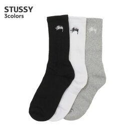 【本物・正規品】 新品 ステューシー STUSSY STOCK CREW SOCK ソックス 靴下 1足 単品 バラ売り
