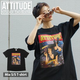 【本物・正規品】 新品 エッセンス essense x アティチュード ATTITUDE Mia S/S T-shirt Tシャツ BLACK ブラック 黒 メンズ レディース