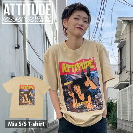 【本物・正規品】 新品 エッセンス essense x アティチュード ATTITUDE Mia S/S T-shirt Tシャツ TAN タン ベージュ メンズ レディース