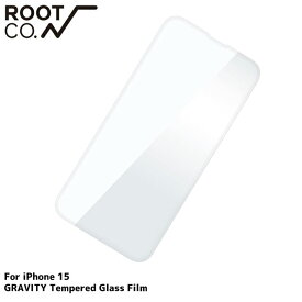 【本物・正規品】 新品 ルートコー ROOT CO. GTG-437359 iPhone 15 GRAVITY Tempered Glass Film ガラスフィルム 液晶保護フィルム CLEAR クリア