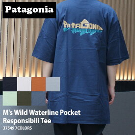 【本物・正規品】 [24SS新作追加] 新品 パタゴニア Patagonia M's Wild Waterline Pocket Responsibili Tee メンズ ワイルド ウォーターライン ポケット レスポンシビリ Tシャツ 37549 メンズ レディース アウトドア キャンプ 新作