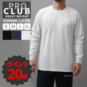 [Ԍ|Cg20{I] Vi S3F vNu PRO CLUB HEAVY WEIGHT THERMAL L/S TEE wr[EFCg T[} eB[ TVc  n Y 999005361061