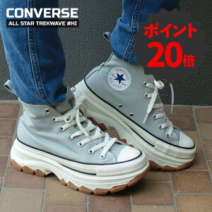 [Ԍ|Cg20{I] Vi Ro[X CONVERSE ALL STAR TREKWAVE HI I[X^[ gbNEF[u nCJbg ICE GRAY O[ 31308930  C Xj[J[ Y fB[X jp V