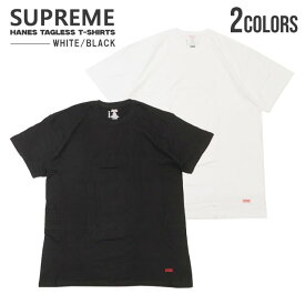 【本物・正規品】 新品 シュプリーム SUPREME x ヘインズ Hanes Tagless Tee クルーネック Tシャツ 単品 バラ売り インナー ロゴ トップス カットソー アンダーウェア ラッピング対応可 誕生日 記念日 プレゼント ギフト お祝い メンズ レディース ユニセックス 男女兼用