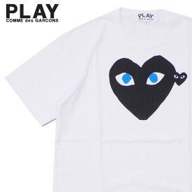 【本物・正規品】 PLAY COMME des GARCONS プレイ コムデギャルソン MEN'S BLUE EYE HEART PRINT TEE Tシャツ WHITExBLACK 200007773030x【新品】