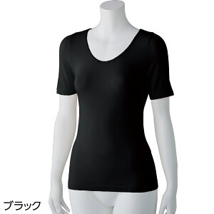 【半袖】のびのびラクラクインナー シニア向け 肌着 婦人 \さらさらタッチ/ 〈M〜L対応〉 スルッとのびのび インナー 女性用 高齢者 入院 入所 介護肌着 介護下着 着替えやすい 着せやす