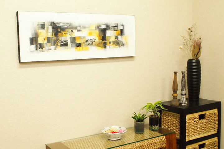 楽天市場 バリ絵画 モダンアート 100 35 22 アートパネル 絵画 インテリア おしゃれ 絵 壁掛け アジアン 北欧 モダン 抽象画 ファブリックパネル Es Styleインテリア アクセサリー