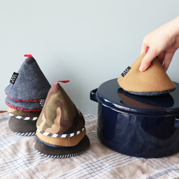 楽天市場 三角 鍋つかみ ミトン なべ 日本製 おしゃれ かわいい Sotofun ソトファン ループ付き キッチン雑貨 ストウブ 母の日 ギフト 贈り物 ハンドメイド メール便発送可 ミ エストン